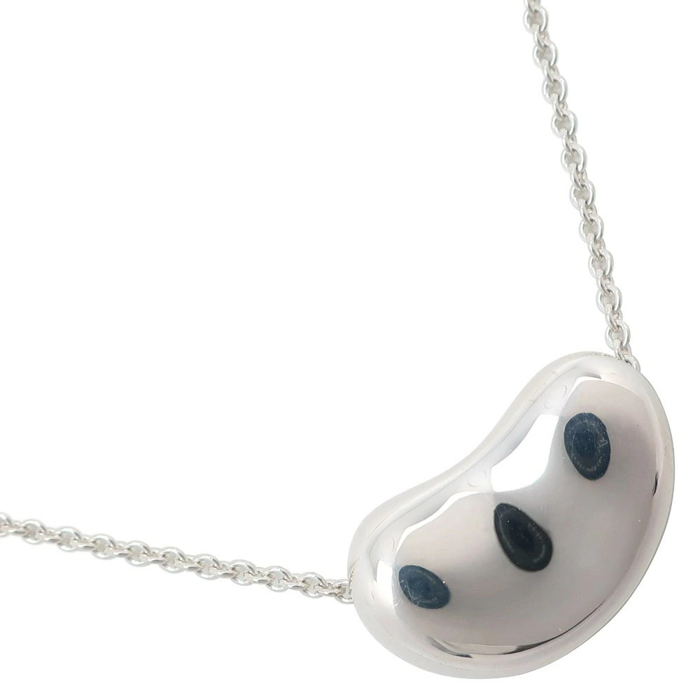 Tiffany Co Bean Necklace Elsa Peretti Sterling Silver